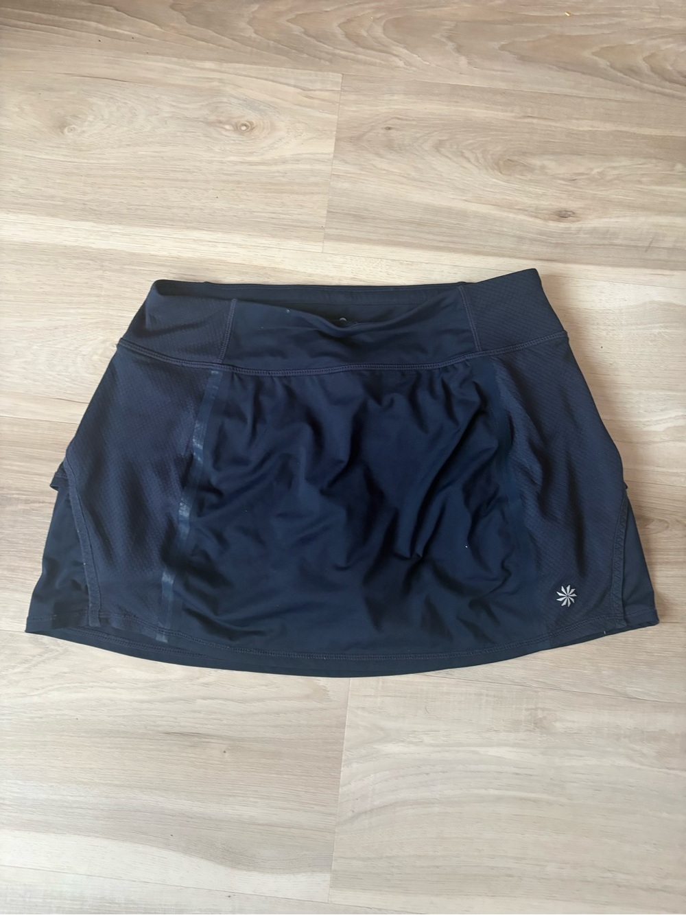 Athleta Navy Blue Athletic Skort with Subtle Logo